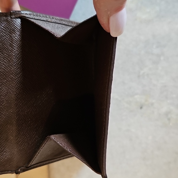 AUTHENTIC Louis Vuitton Damier Ebene Elise Trifold Compact Snap Wallet - Picture 9 of 14